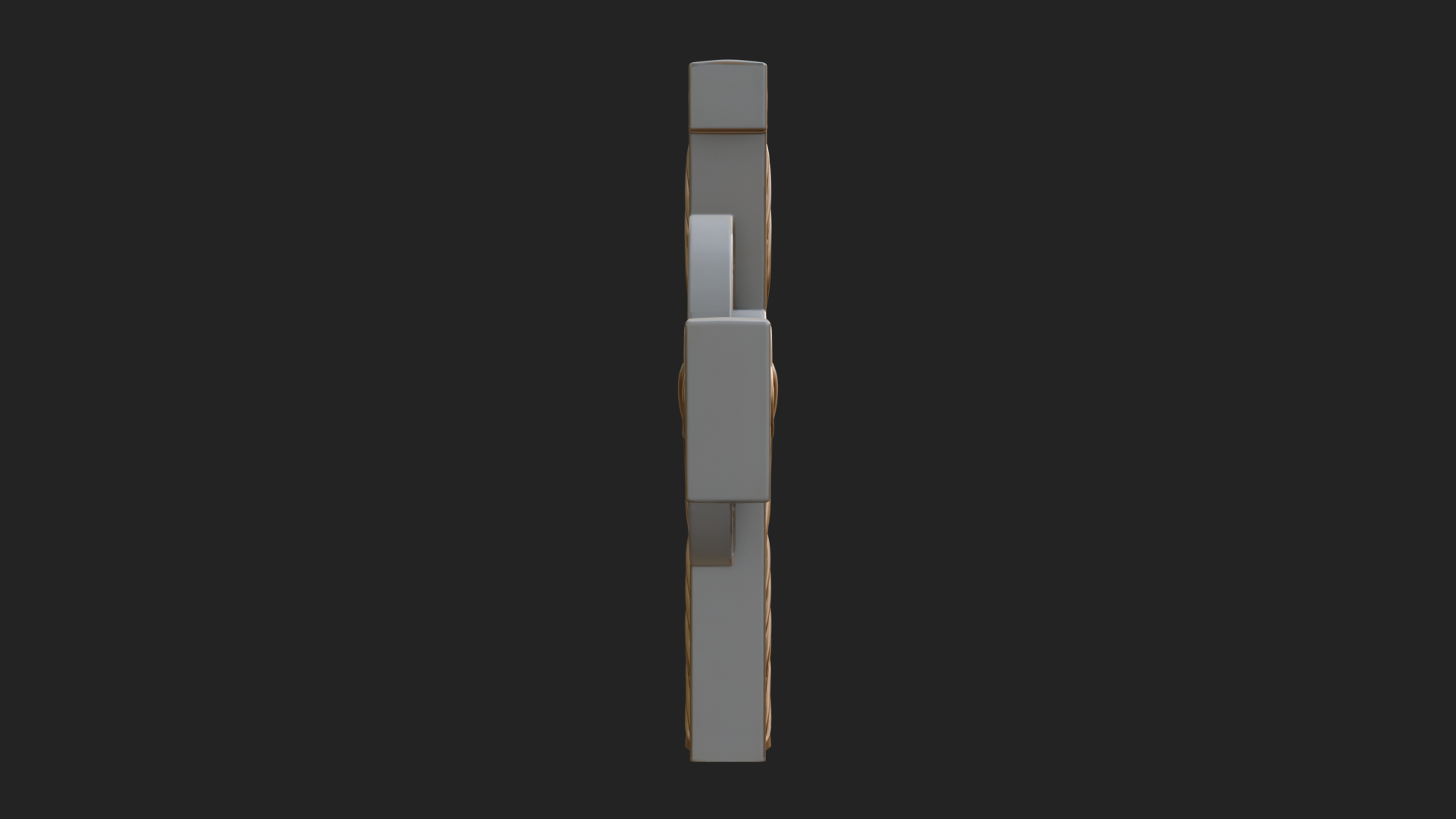 Carved Relief Wall Cross Design 175 3D Print Model 3D Model