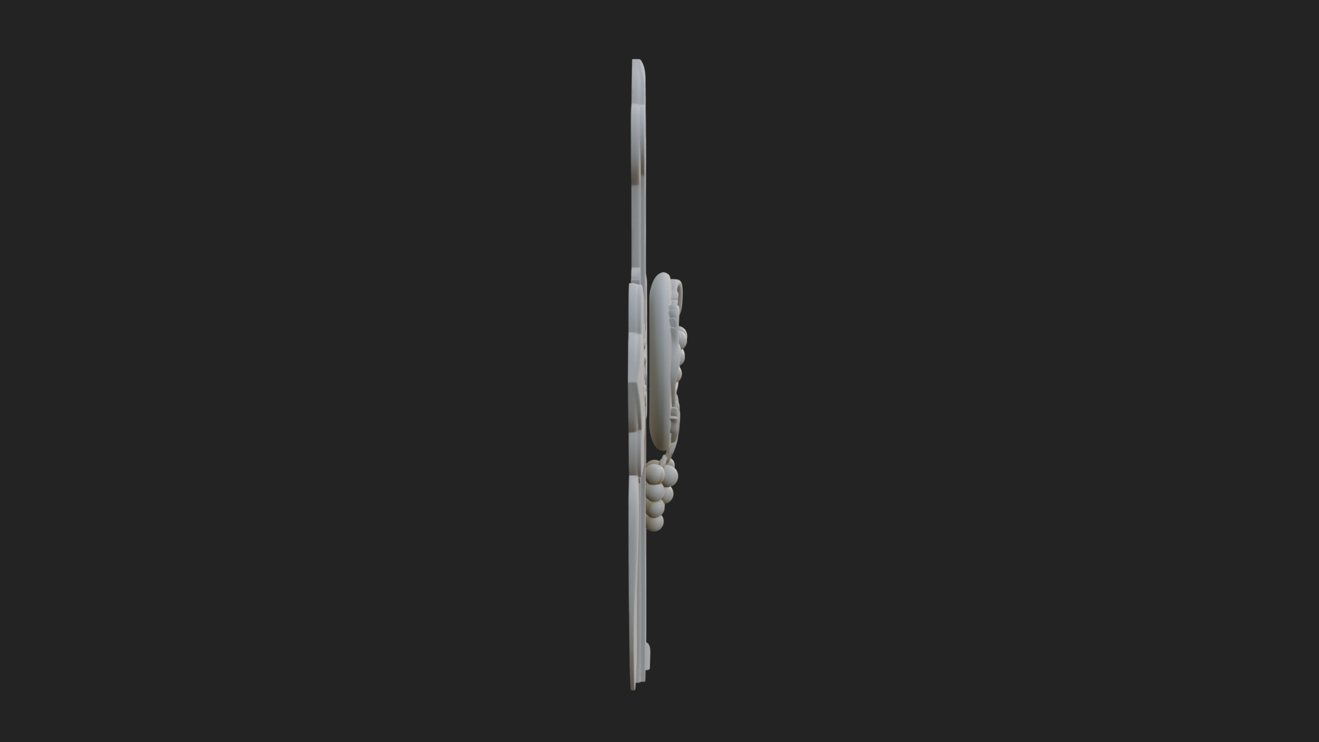 Carved Relief Wall Cross Design 176 3D Print Model 3D Model