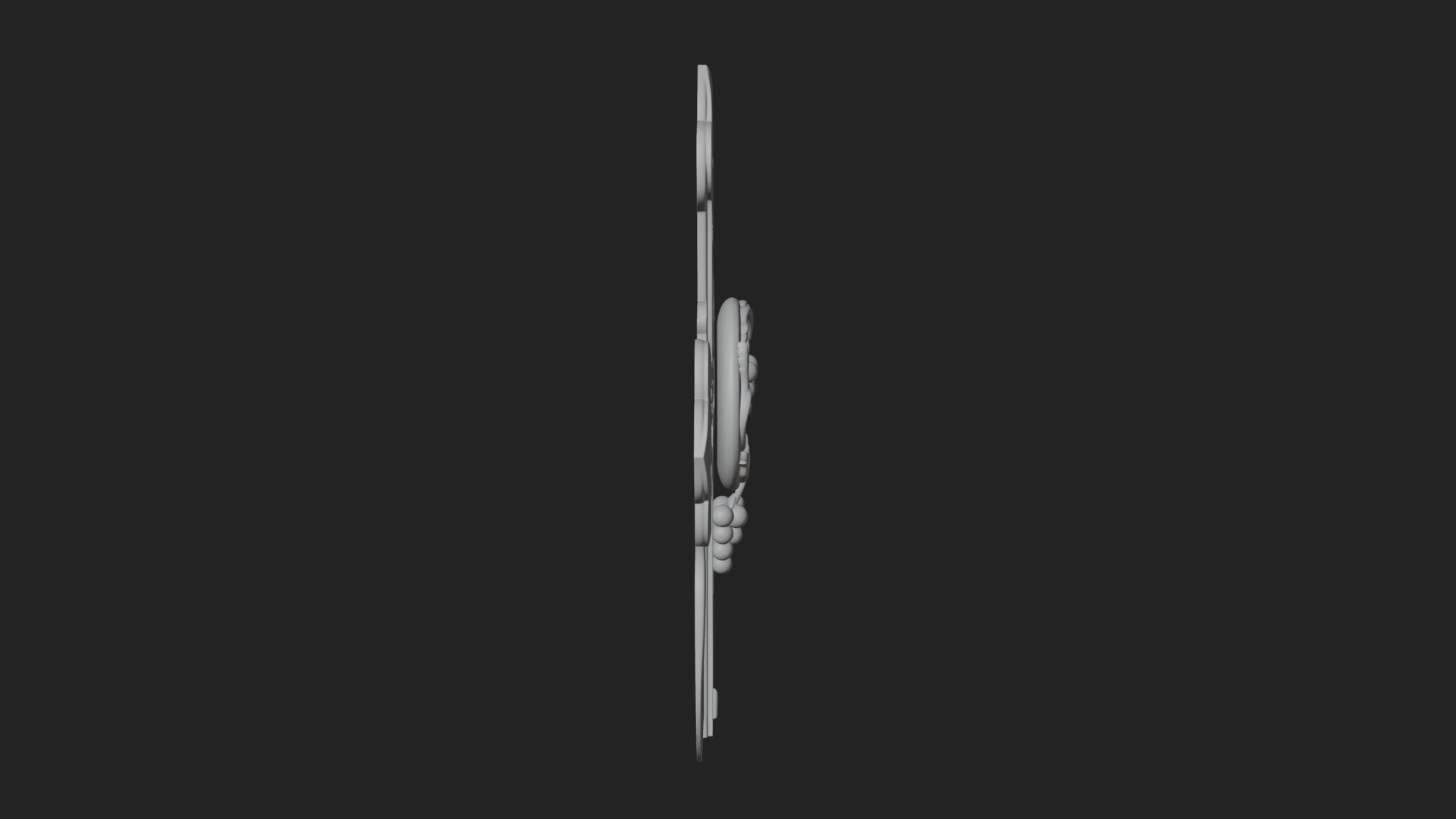 Carved Relief Wall Cross Design 176 3D Print Model 3D Model