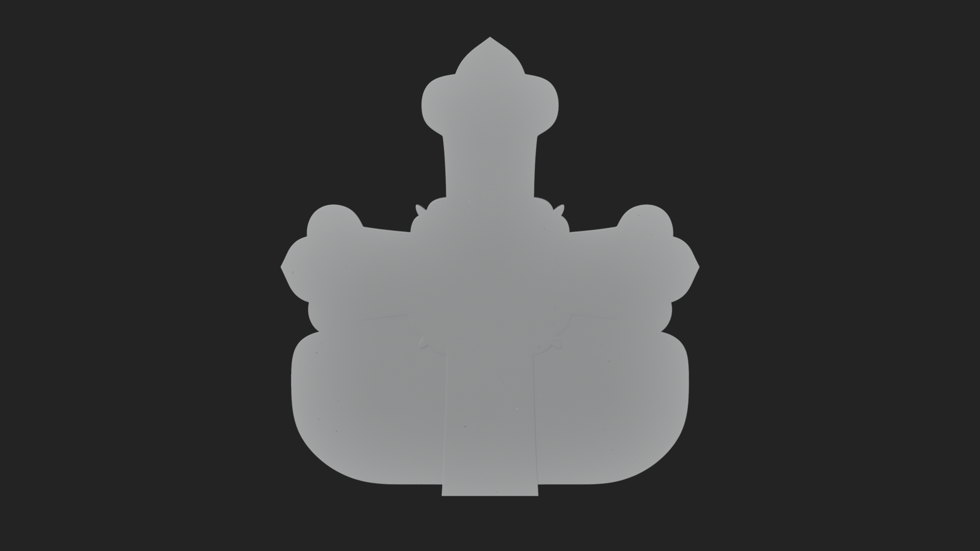 Carved Relief Wall Cross Design 176 3D Print Model 3D Model