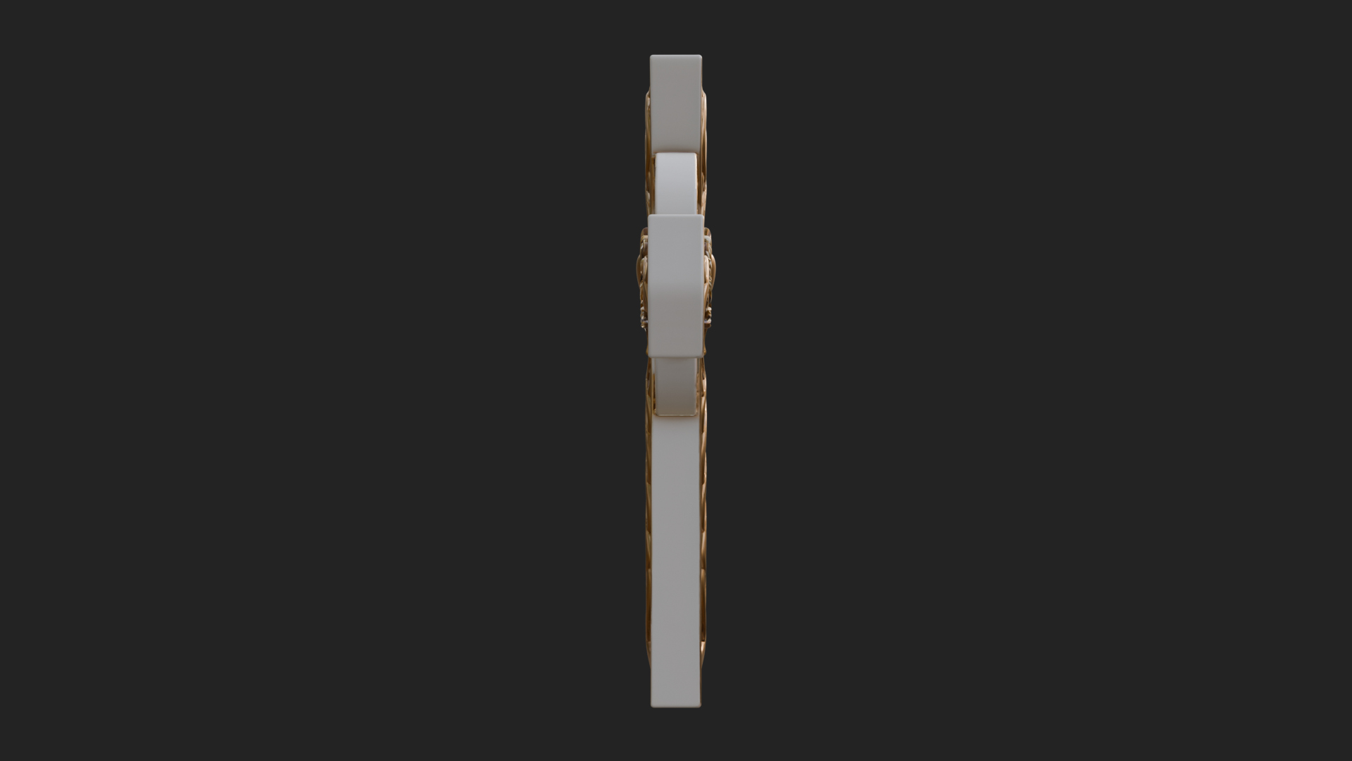 Carved Relief Wall Cross Design 177 3D Print Model 3D Model