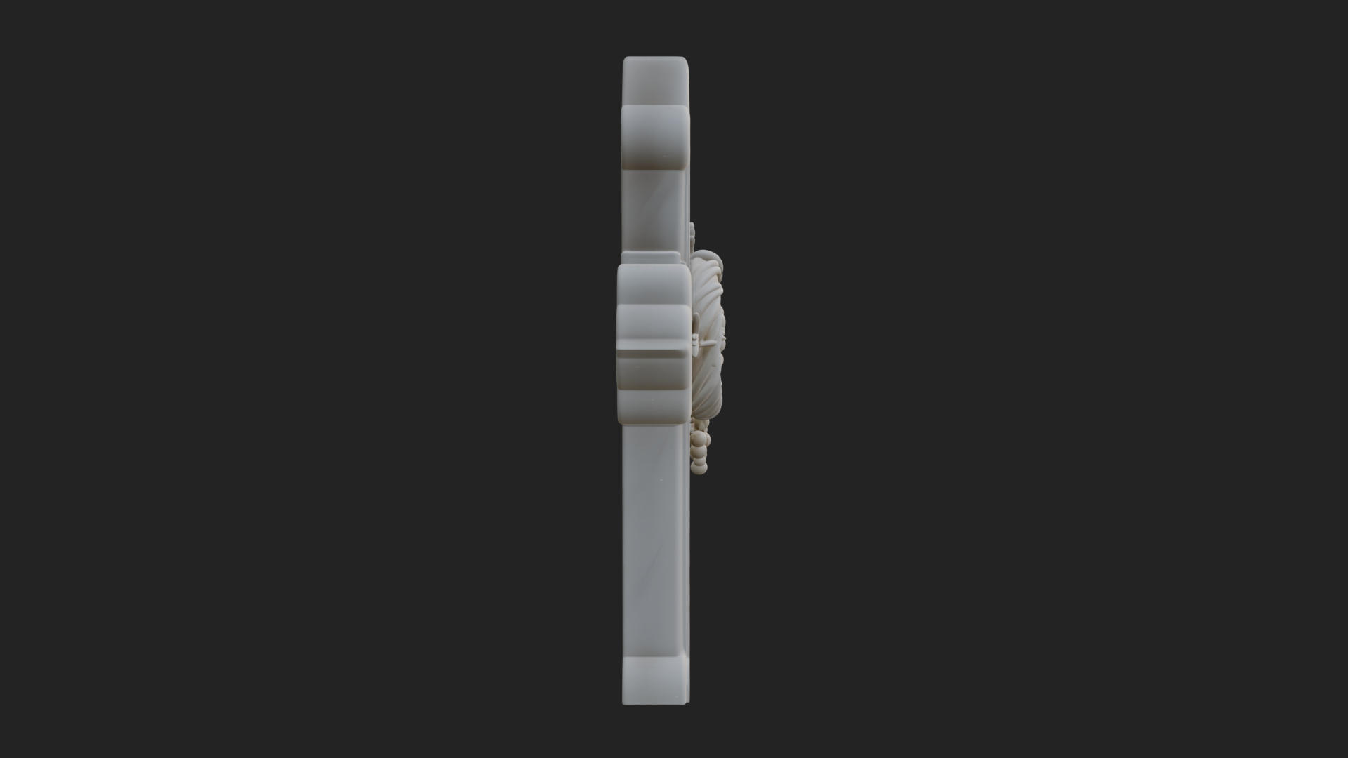 Carved Relief Wall Cross Design 178 3D Print Model 3D Model