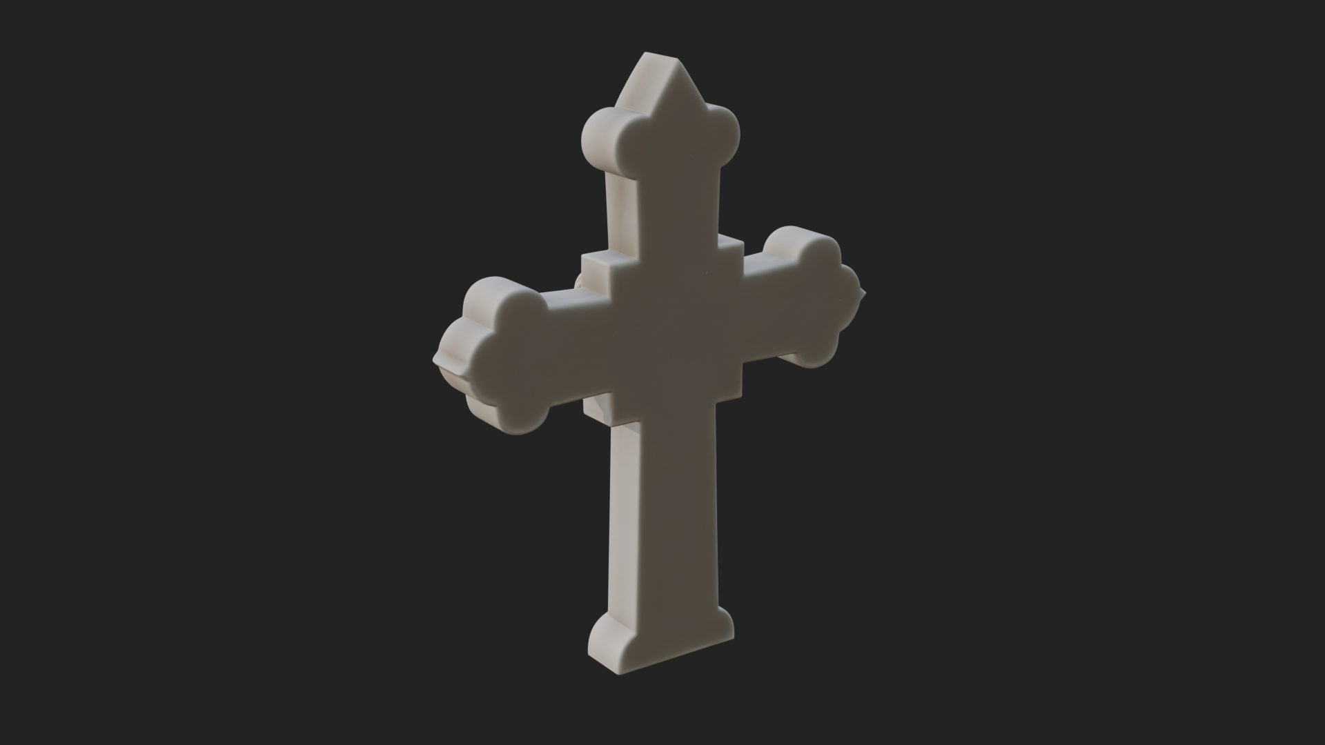 Carved Relief Wall Cross Design 178 3D Print Model 3D Model