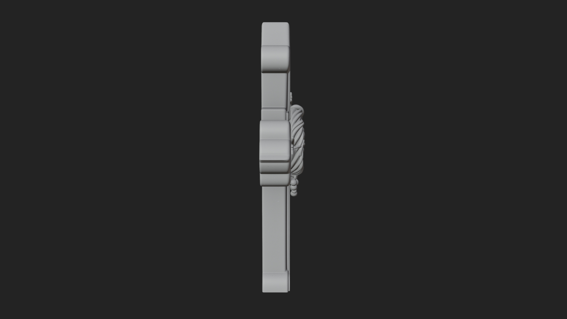 Carved Relief Wall Cross Design 178 3D Print Model 3D Model