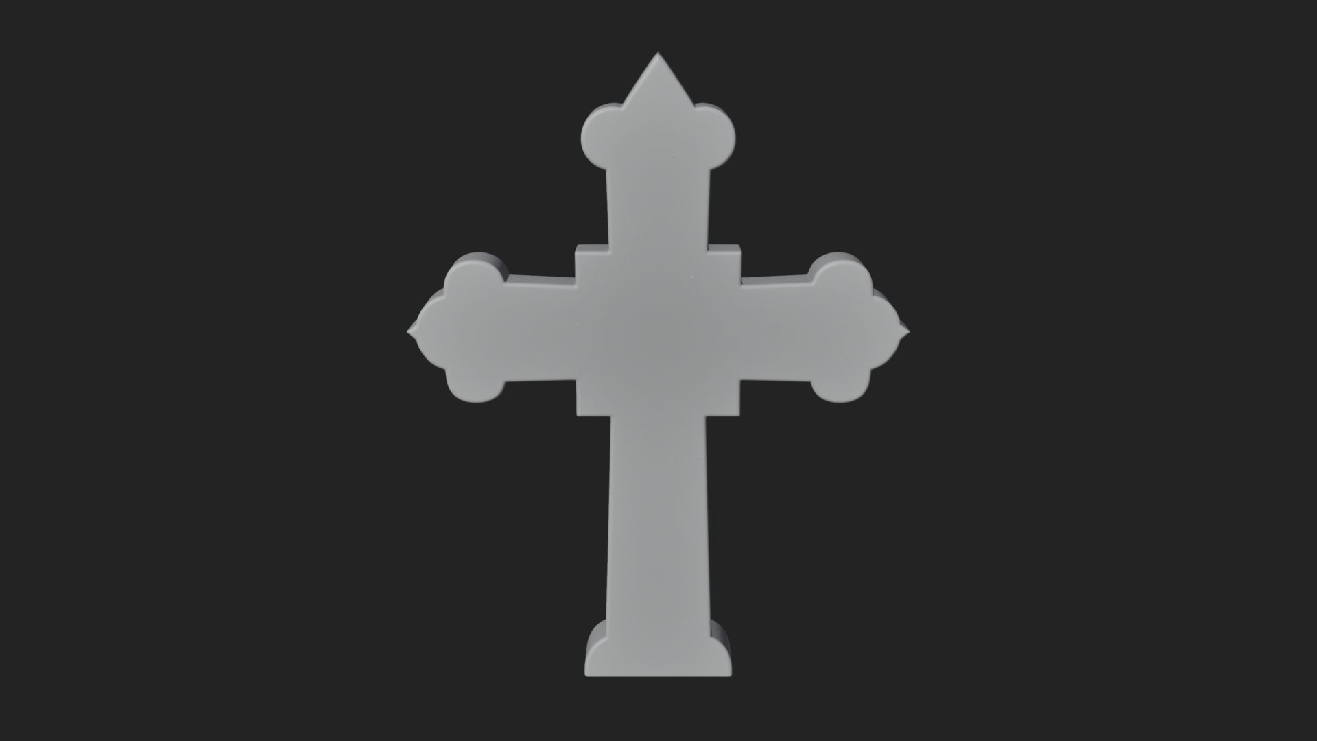 Carved Relief Wall Cross Design 178 3D Print Model 3D Model
