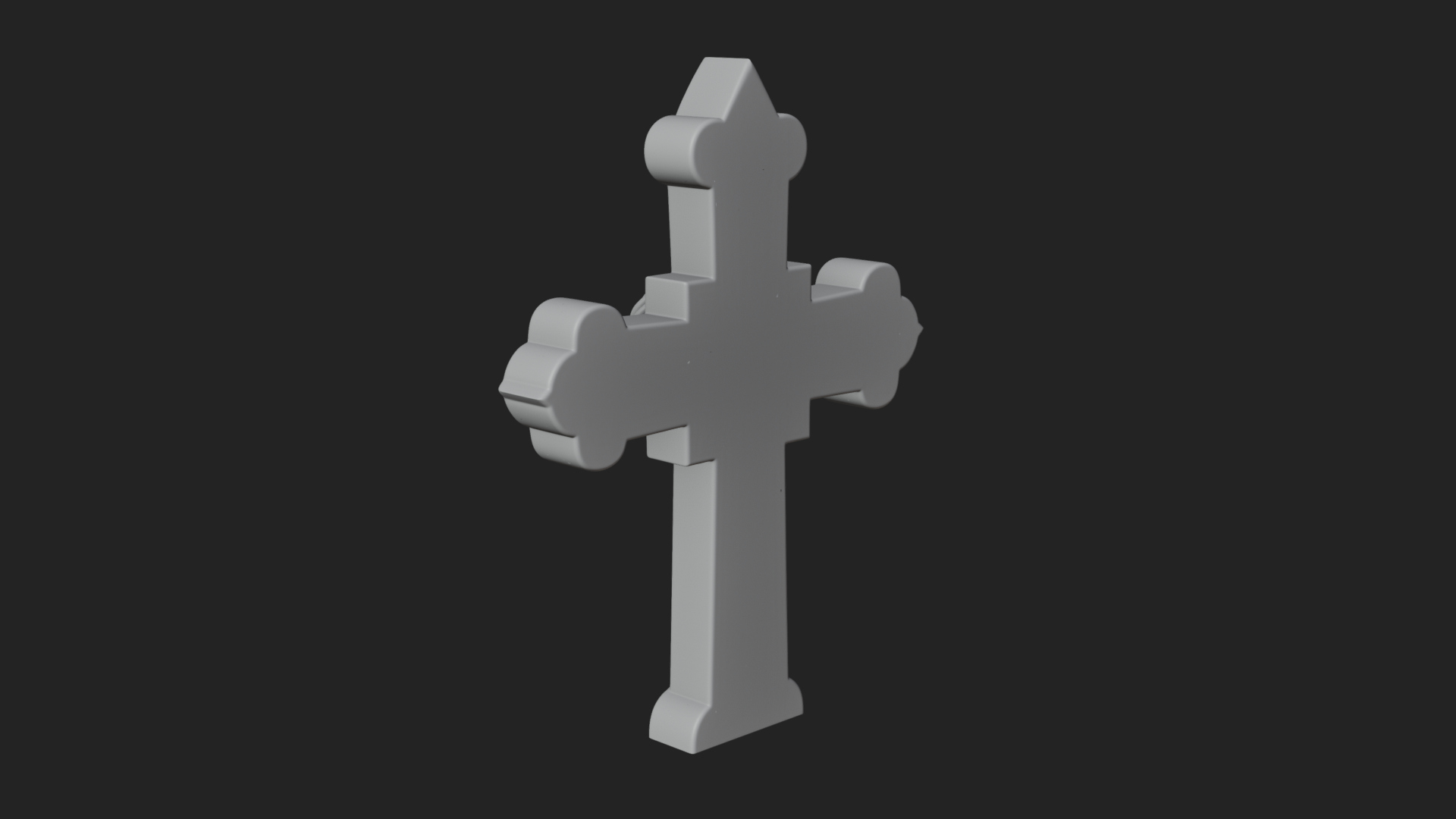 Carved Relief Wall Cross Design 178 3D Print Model 3D Model