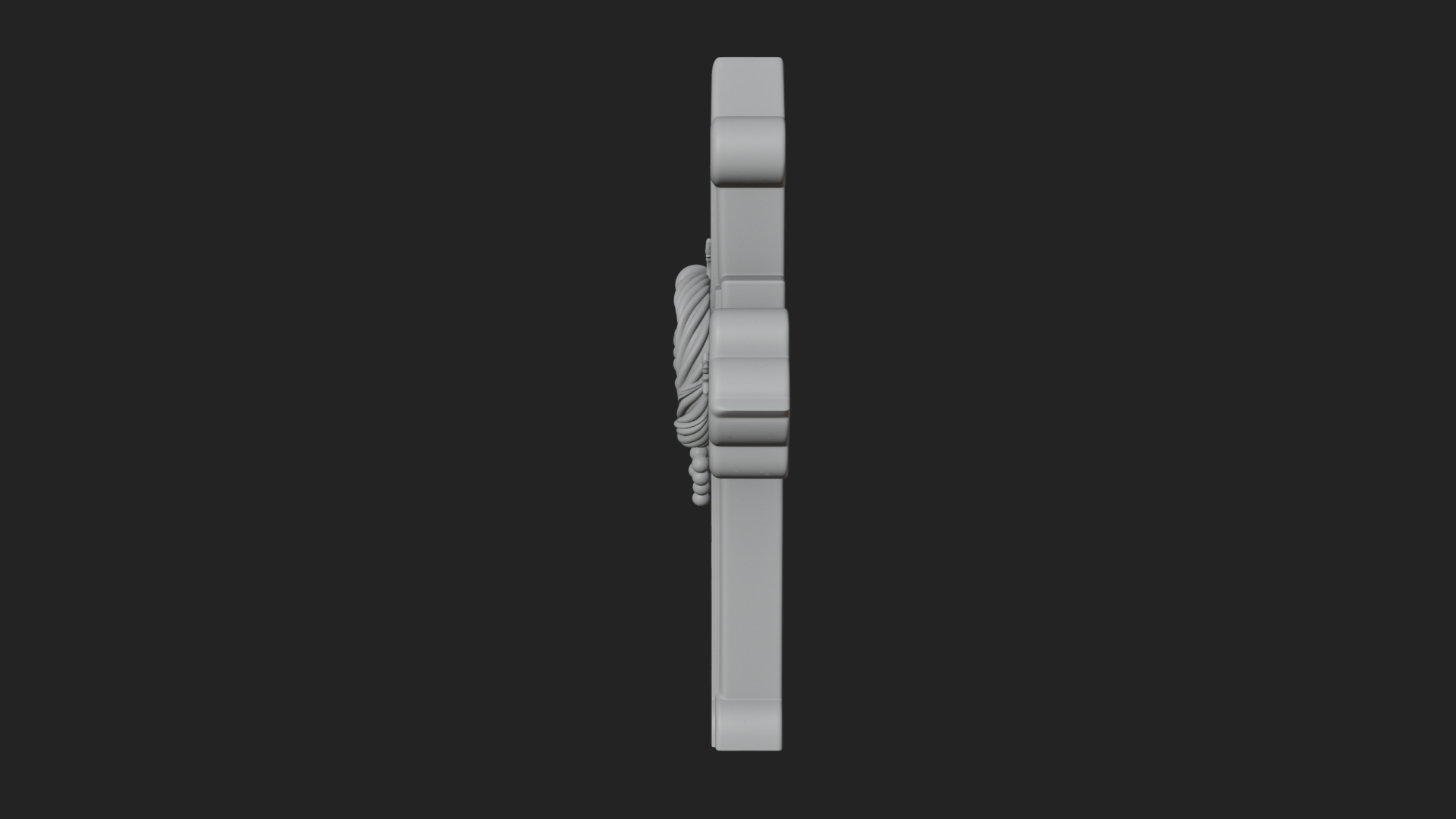 Carved Relief Wall Cross Design 178 3D Print Model 3D Model