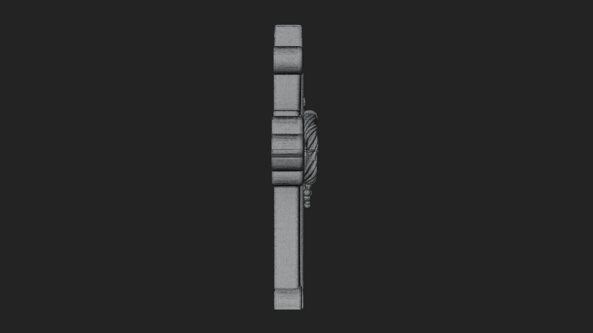Carved Relief Wall Cross Design 178 3D Print Model 3D Model