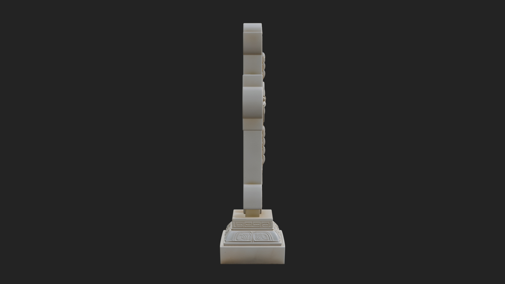 Carved Relief Wall Cross Design 18 3D Print Model 3D Model