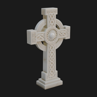 Carved Relief Wall Cross Design 180 3D Print Model