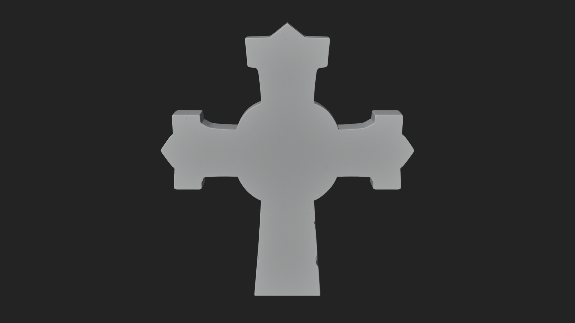 Carved Relief Wall Cross Design 184 3D Print Model 3D Model