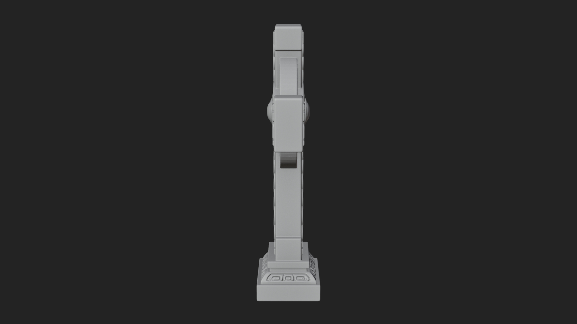 Carved Relief Wall Cross Design 185 3D Print Model 3D Model