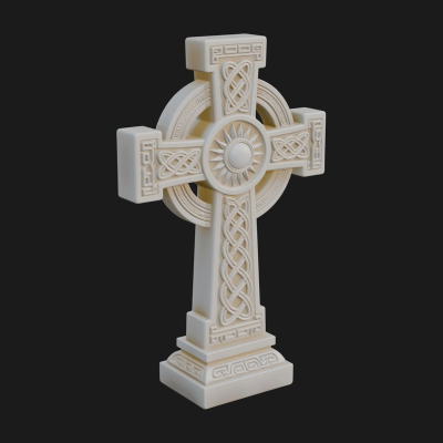 Carved Relief Wall Cross Design 185 3D Print Model