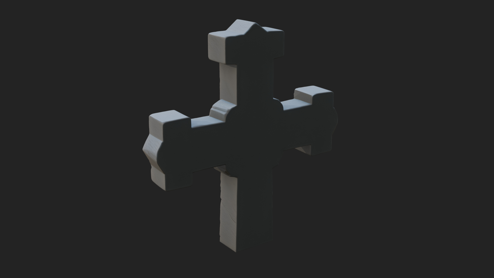 Carved Relief Wall Cross Design 187 3D Print Model 3D Model