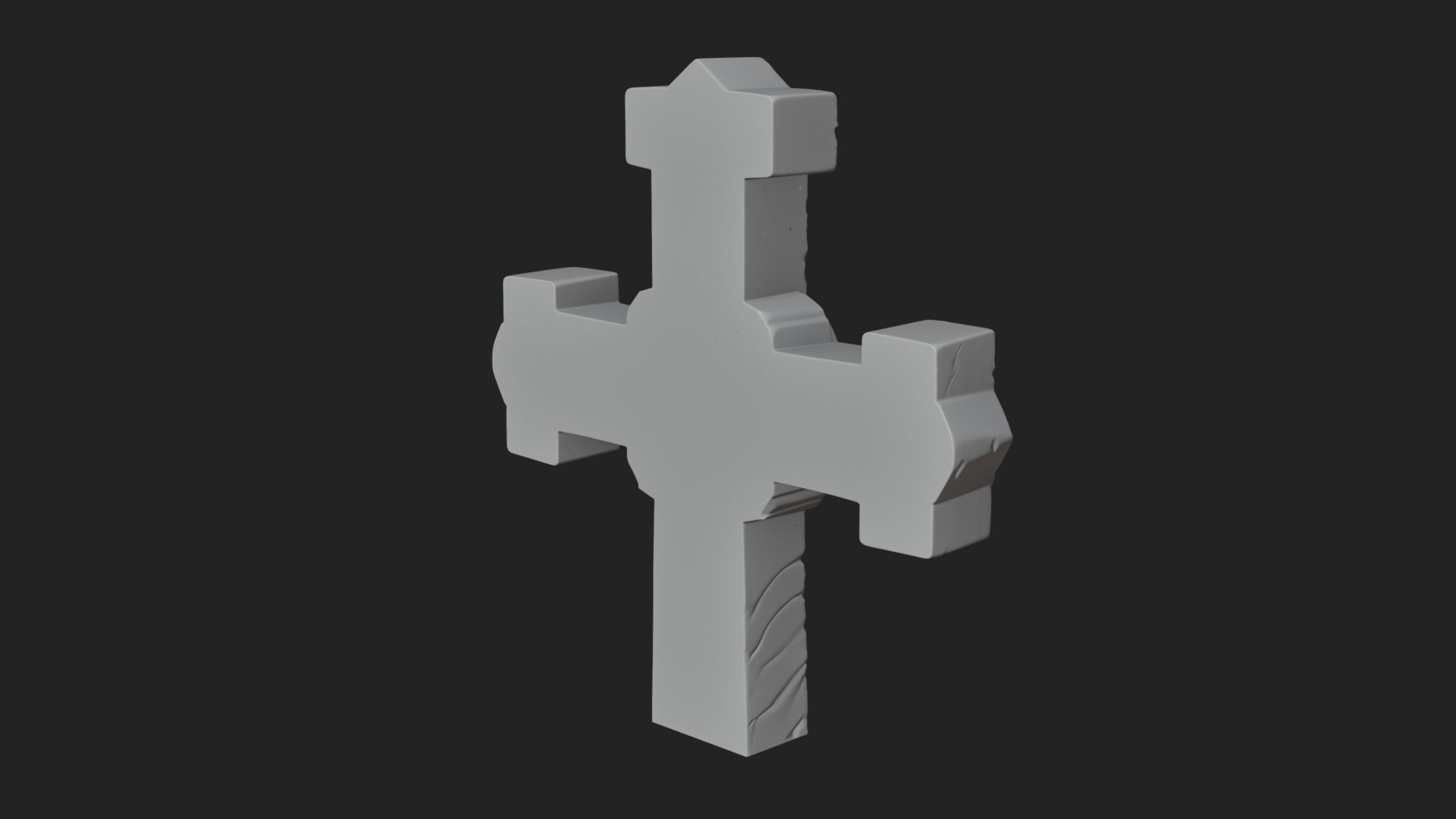 Carved Relief Wall Cross Design 187 3D Print Model 3D Model