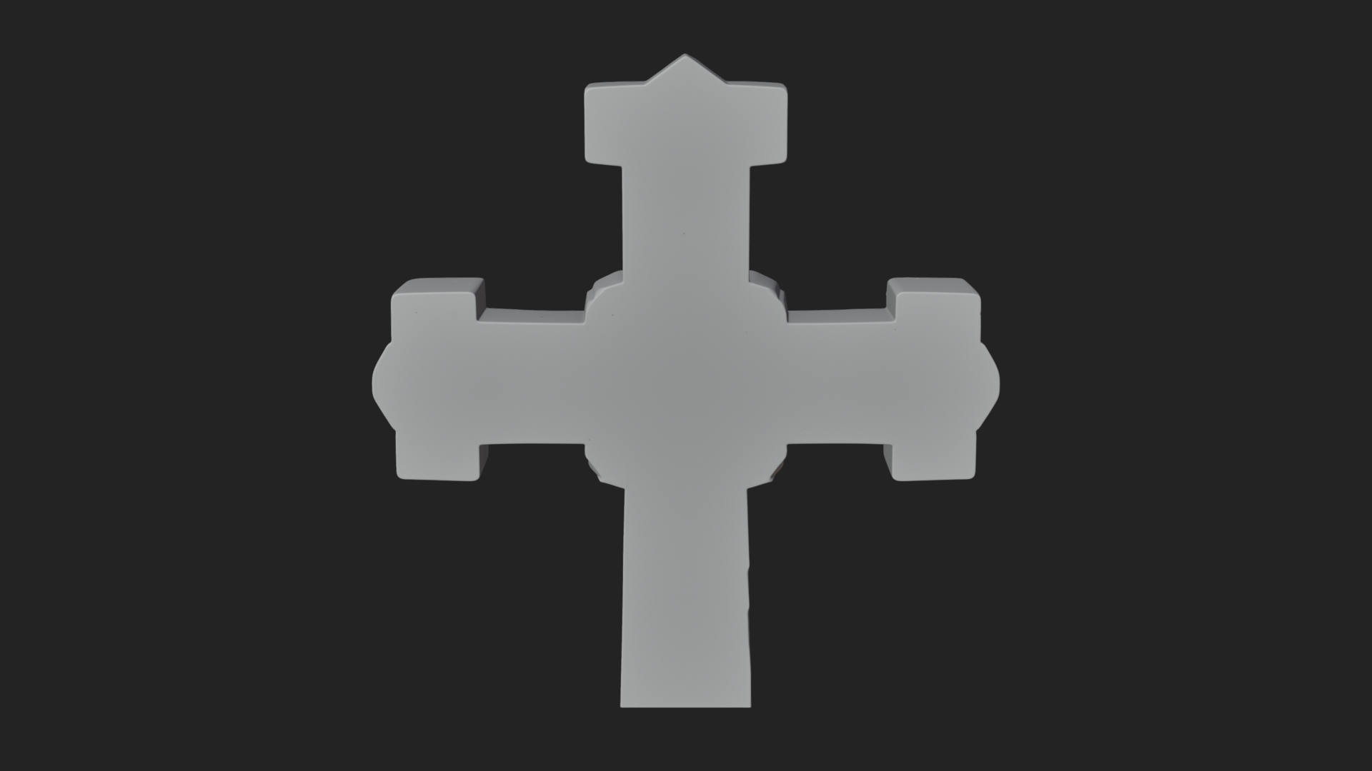 Carved Relief Wall Cross Design 187 3D Print Model 3D Model