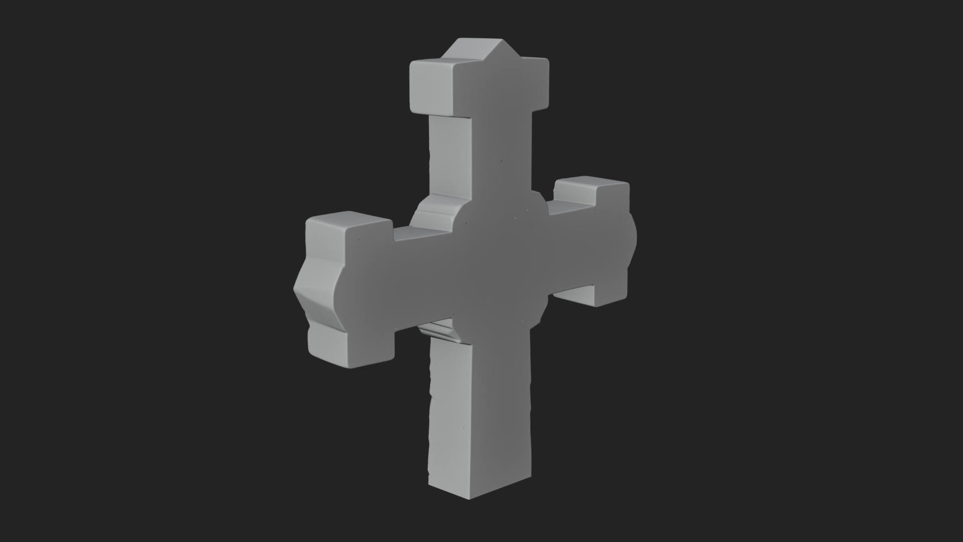 Carved Relief Wall Cross Design 187 3D Print Model 3D Model
