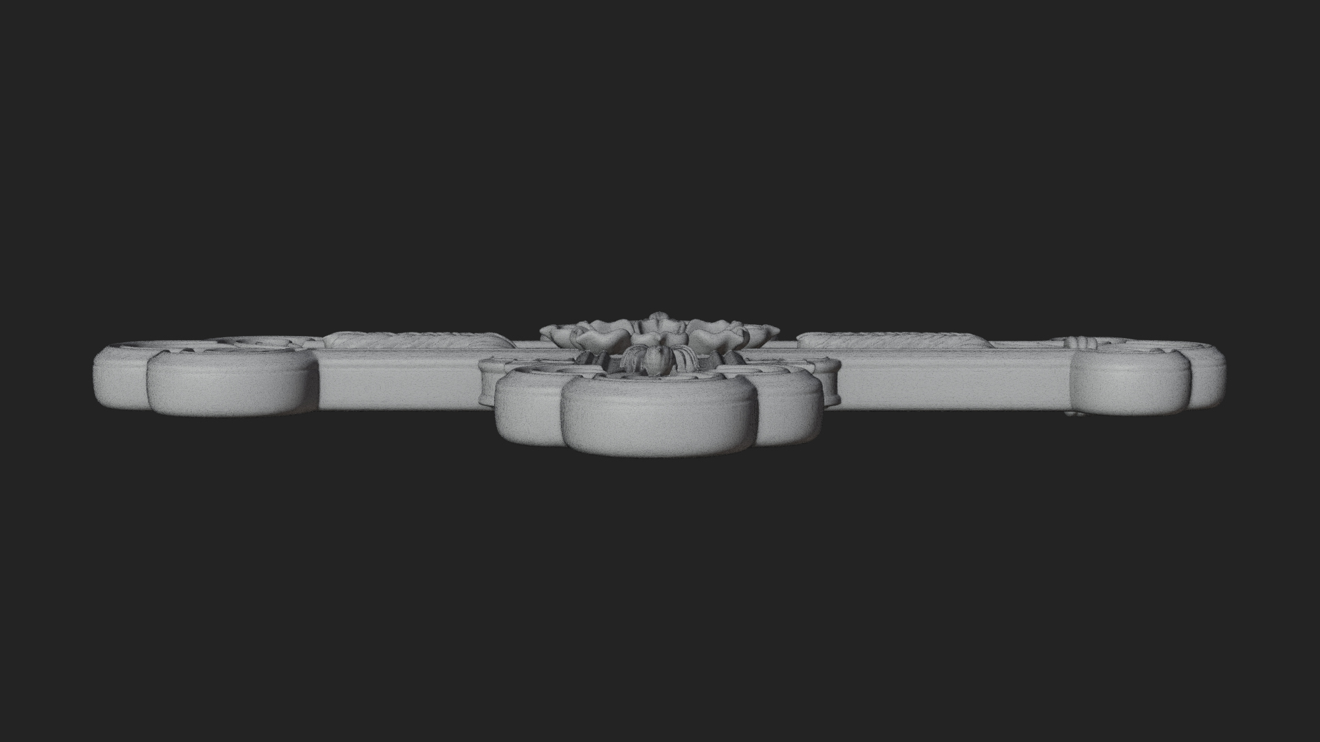 Carved Relief Wall Cross Design 19 3D Print Model 3D Model