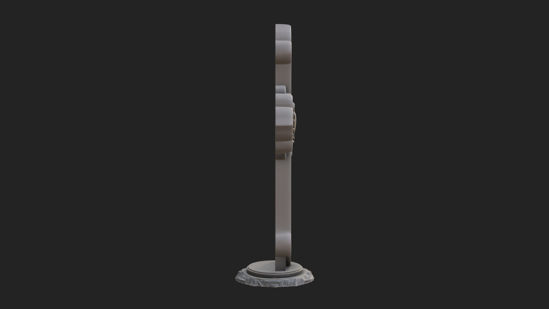 Carved Relief Wall Cross Design 190 3D Print Model 3D Model