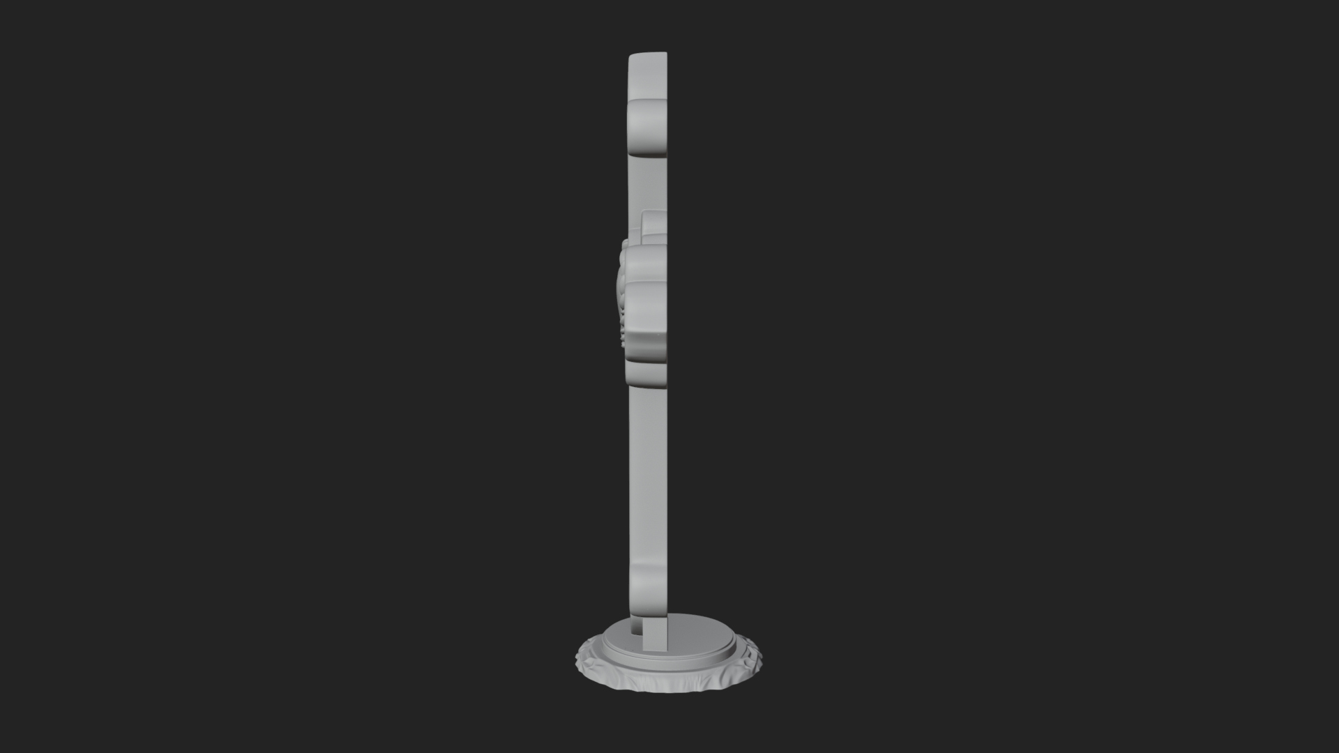 Carved Relief Wall Cross Design 190 3D Print Model 3D Model