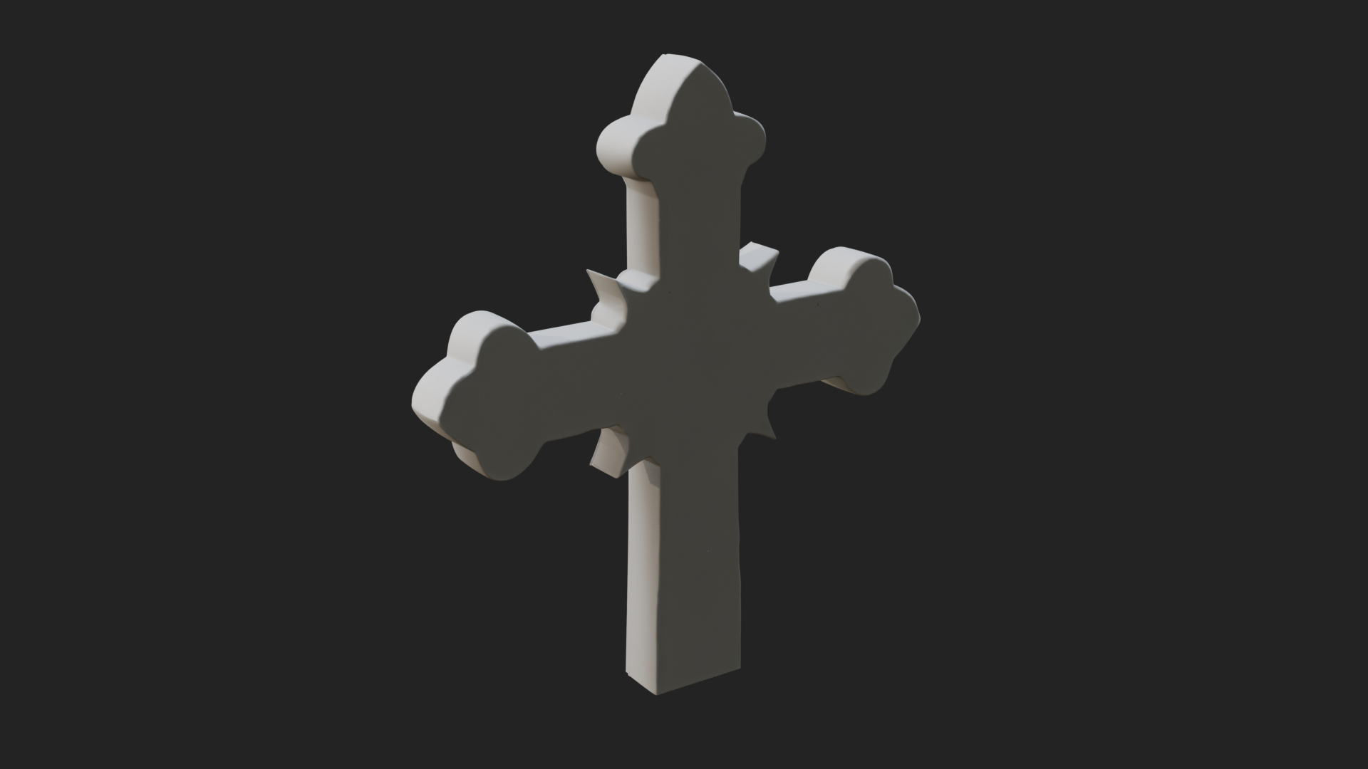 Carved Relief Wall Cross Design 191 3D Print Model 3D Model
