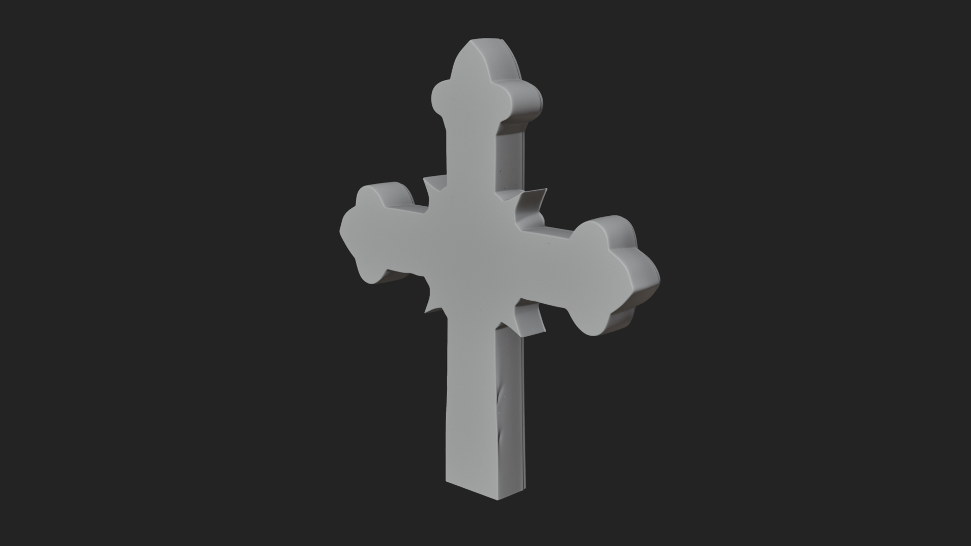 Carved Relief Wall Cross Design 191 3D Print Model 3D Model