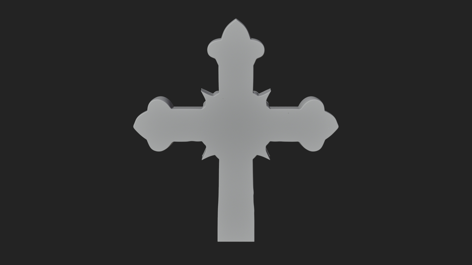 Carved Relief Wall Cross Design 191 3D Print Model 3D Model