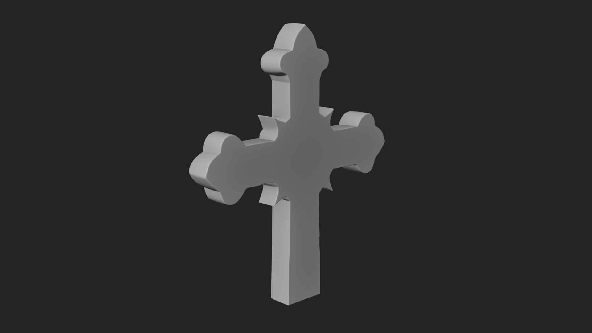 Carved Relief Wall Cross Design 191 3D Print Model 3D Model
