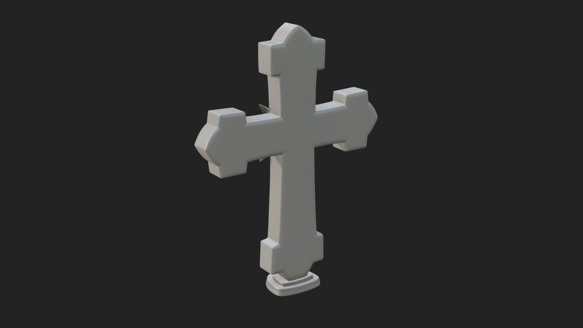 Carved Relief Wall Cross Design 194 3D Print Model 3D Model
