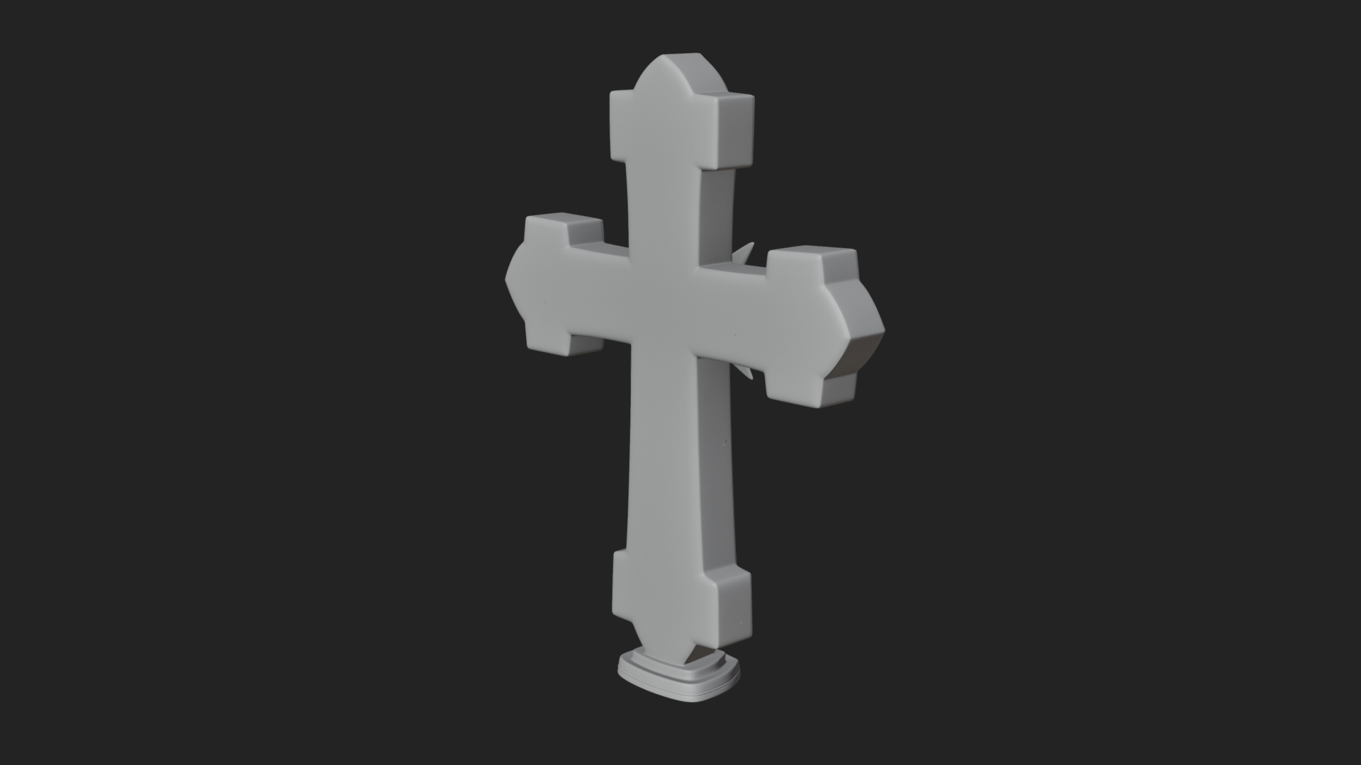 Carved Relief Wall Cross Design 194 3D Print Model 3D Model
