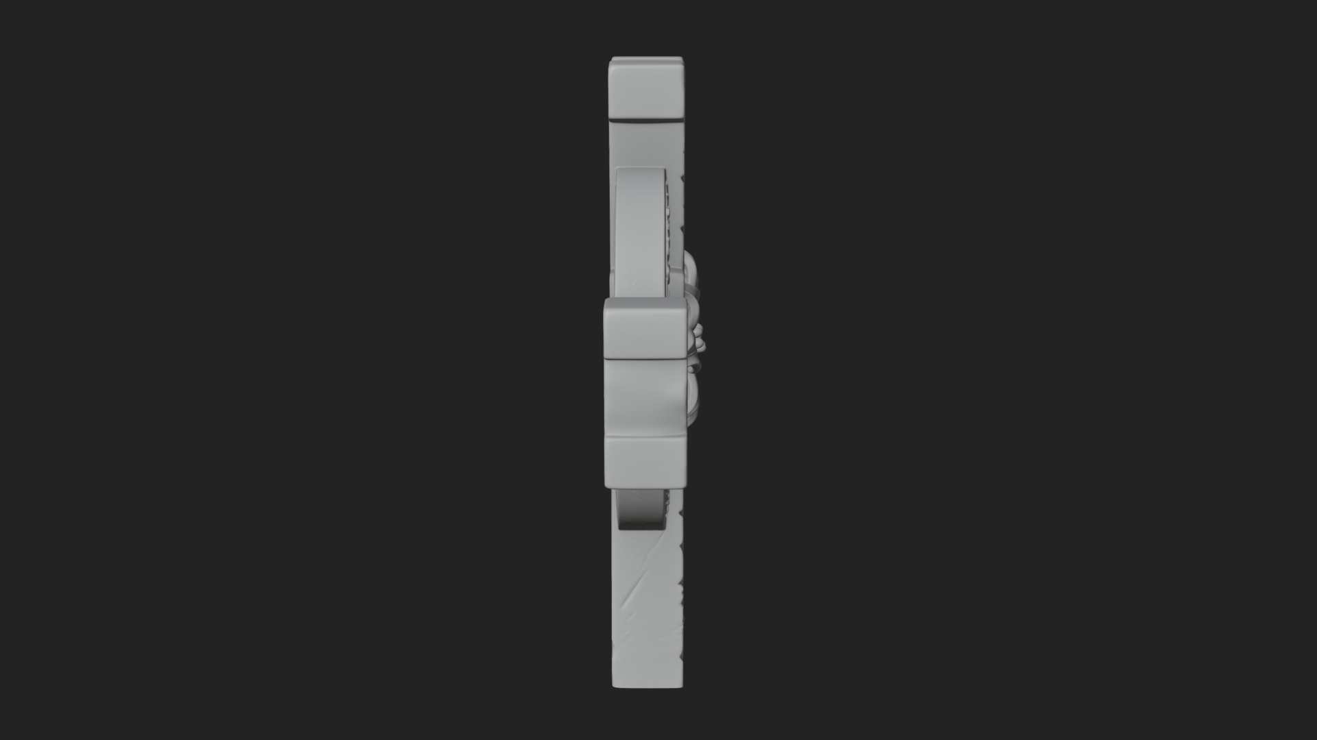 Carved Relief Wall Cross Design 195 3D Print Model 3D Model