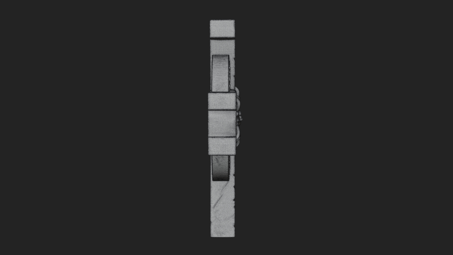 Carved Relief Wall Cross Design 195 3D Print Model 3D Model