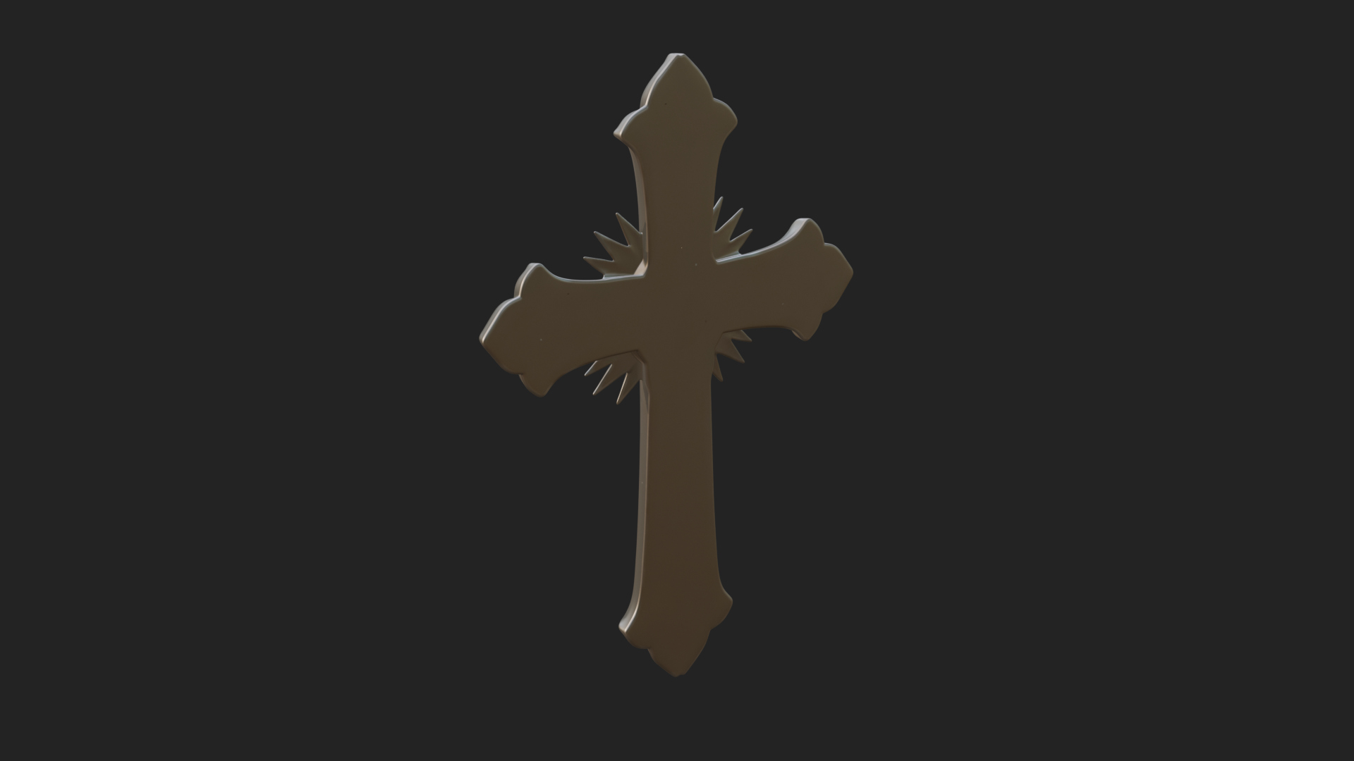 Carved Relief Wall Cross Design 198 3D Print Model 3D Model