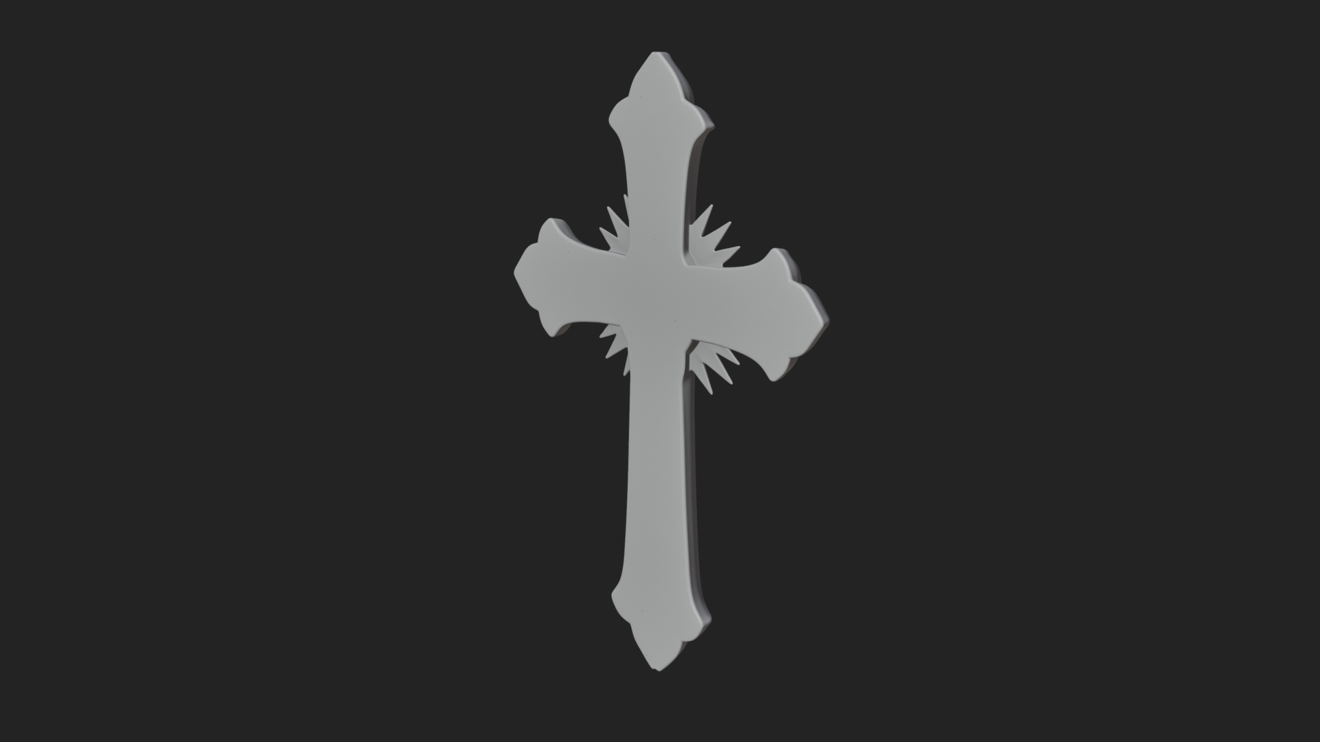 Carved Relief Wall Cross Design 198 3D Print Model 3D Model