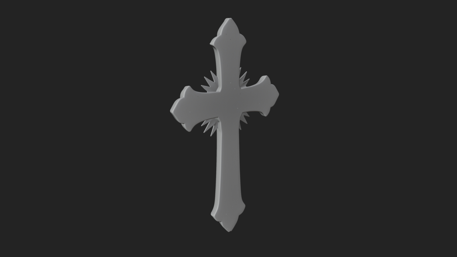 Carved Relief Wall Cross Design 198 3D Print Model 3D Model