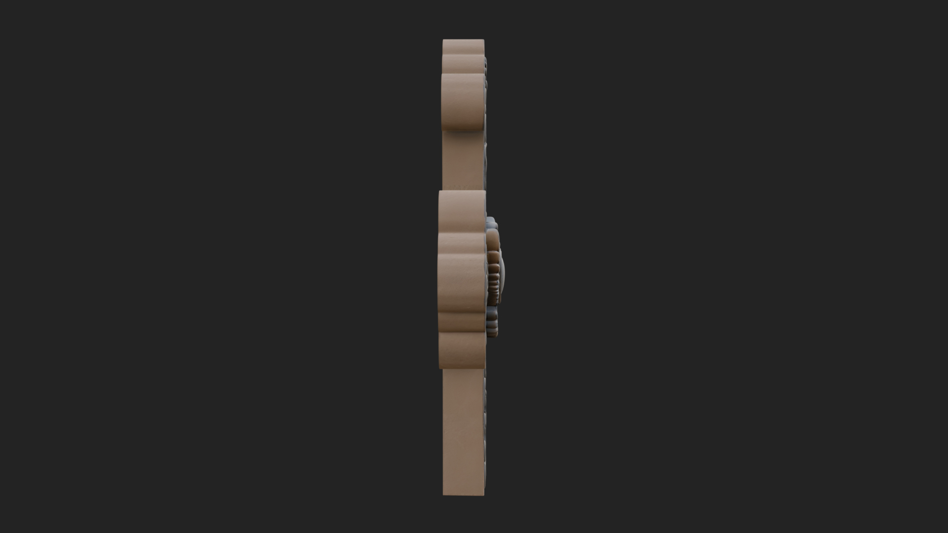 Carved Relief Wall Cross Design 2 3D Print Model 3D Model