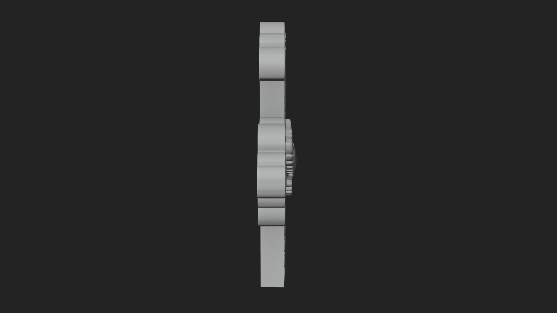 Carved Relief Wall Cross Design 2 3D Print Model 3D Model