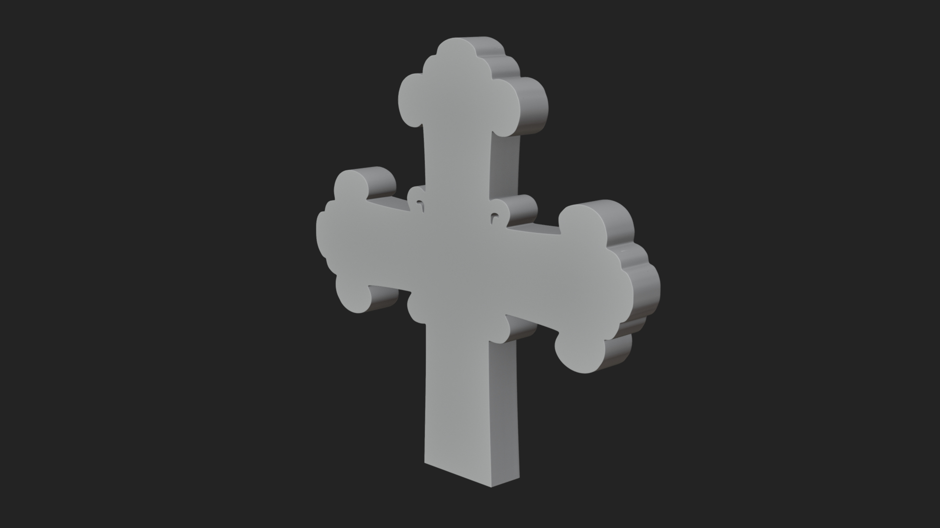 Carved Relief Wall Cross Design 2 3D Print Model 3D Model