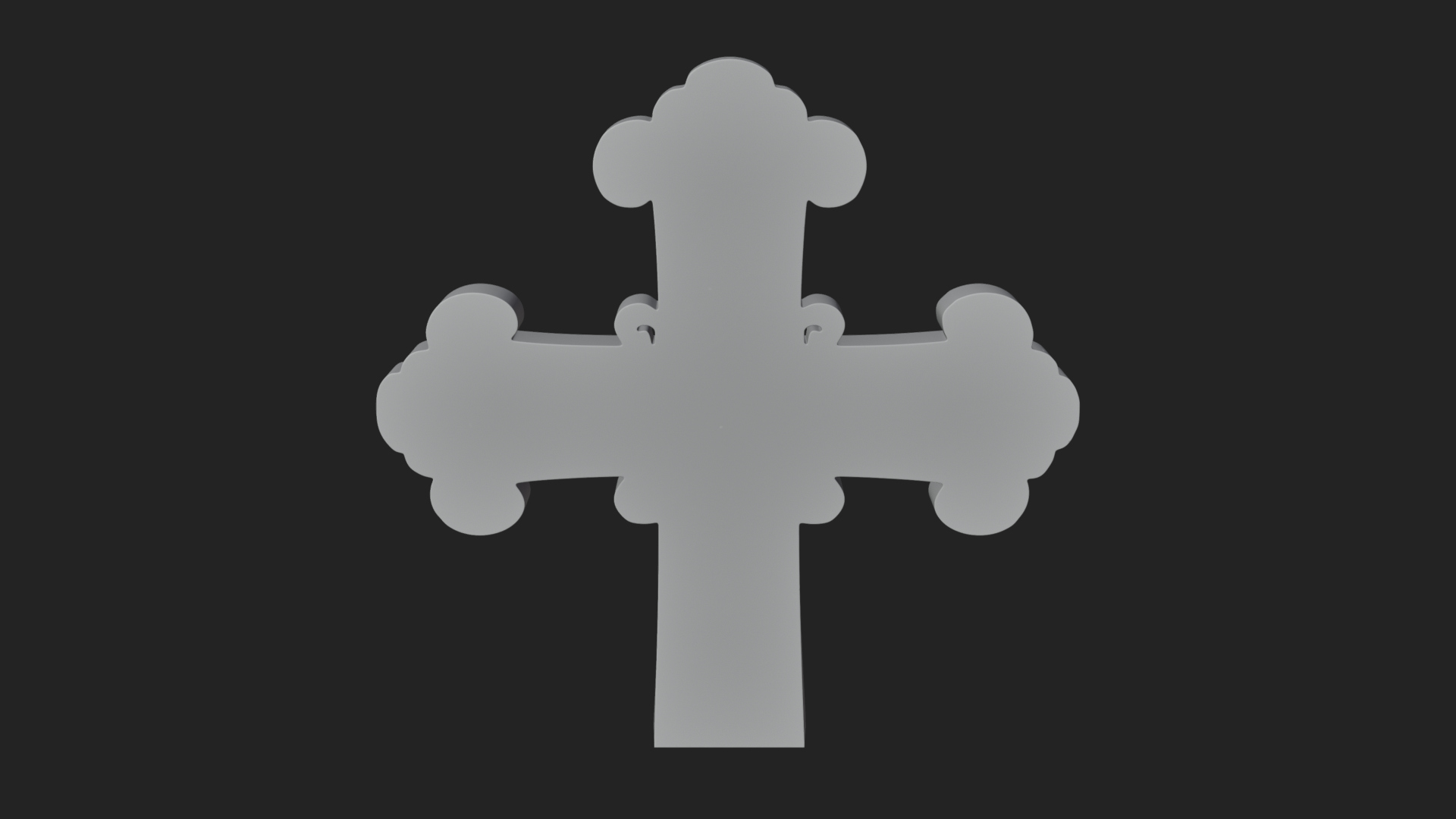 Carved Relief Wall Cross Design 2 3D Print Model 3D Model