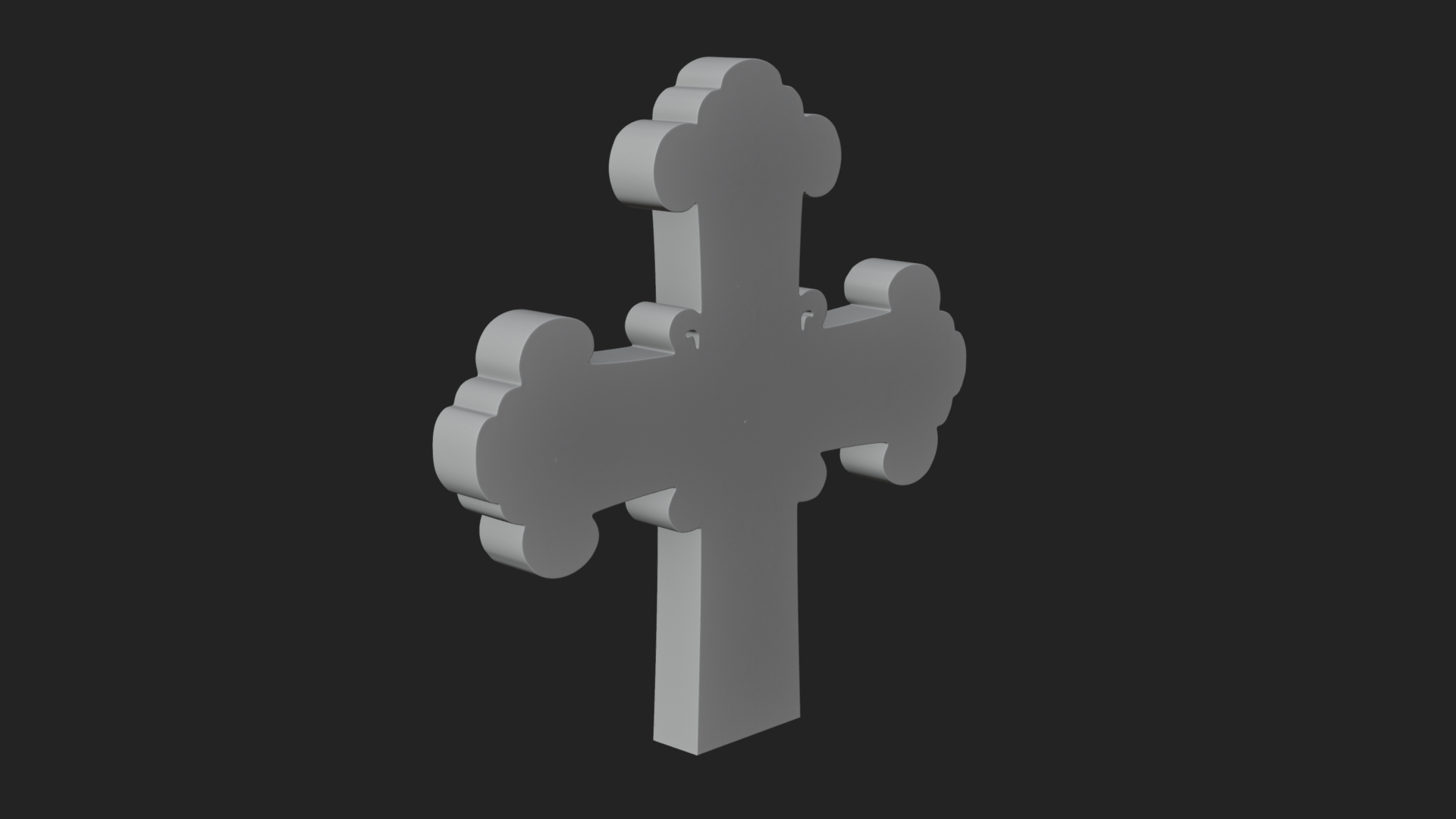 Carved Relief Wall Cross Design 2 3D Print Model 3D Model