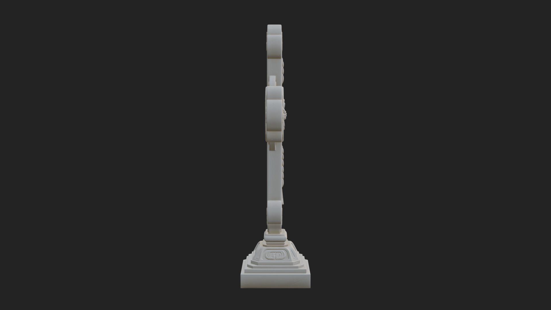 Carved Relief Wall Cross Design 20 3D Print Model 3D Model