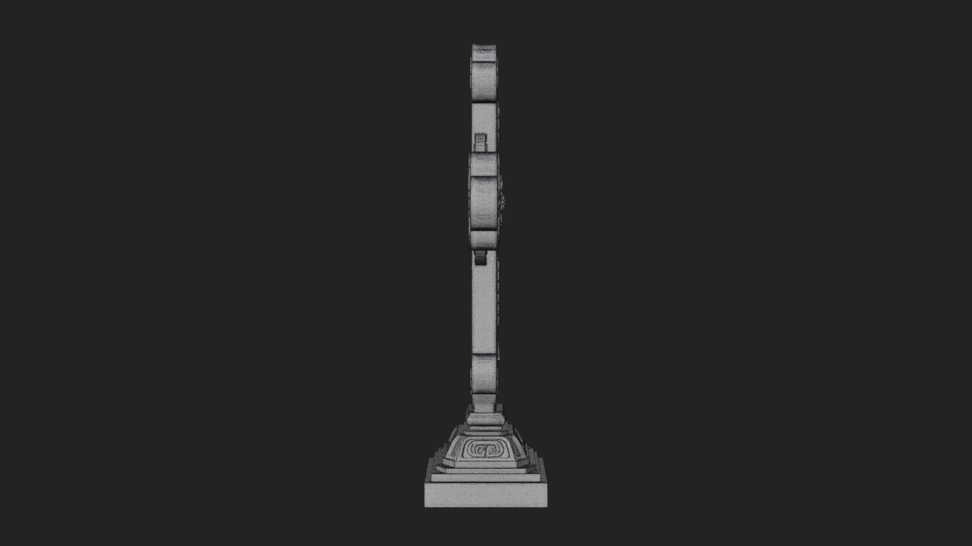 Carved Relief Wall Cross Design 20 3D Print Model 3D Model