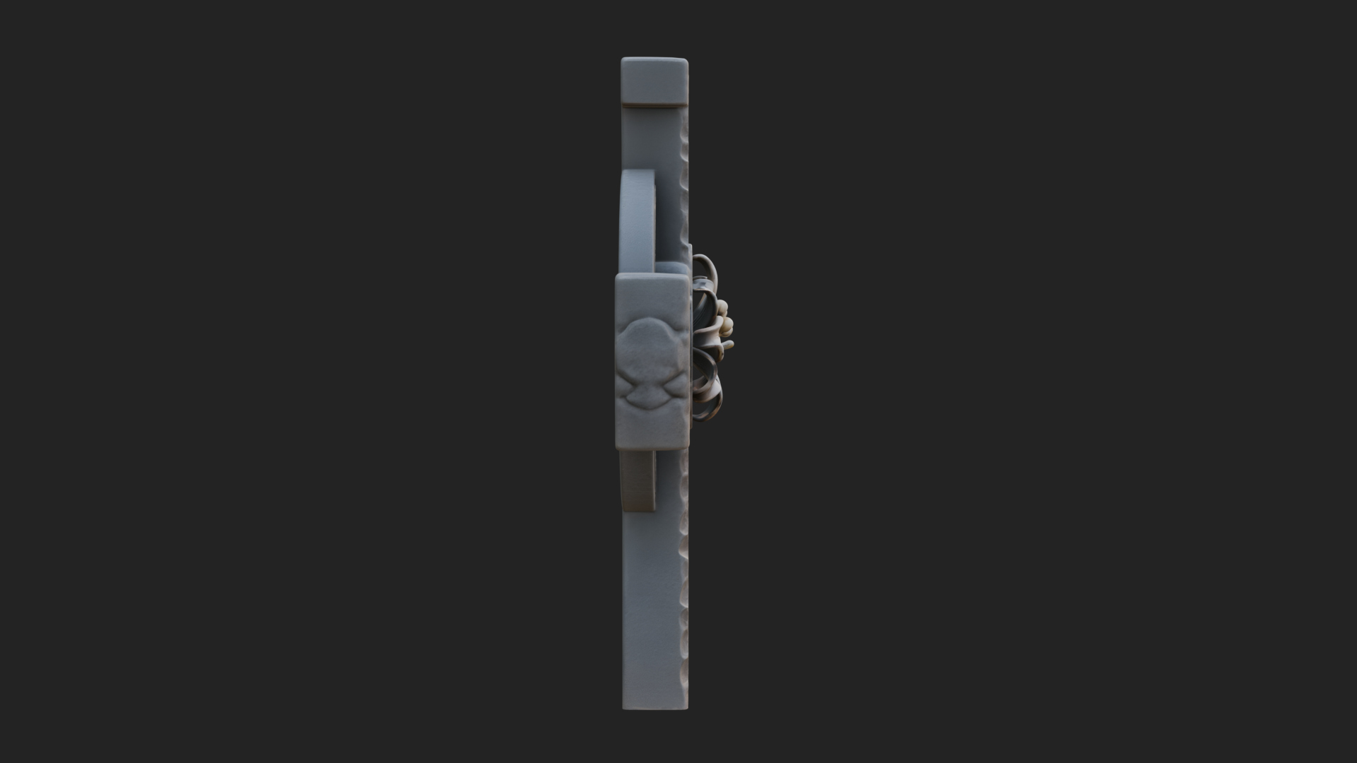 Carved Relief Wall Cross Design 200 3D Print Model 3D Model