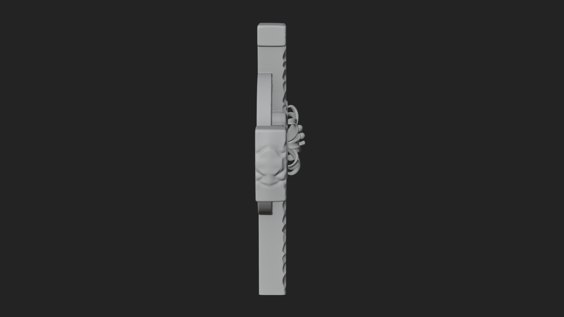 Carved Relief Wall Cross Design 200 3D Print Model 3D Model