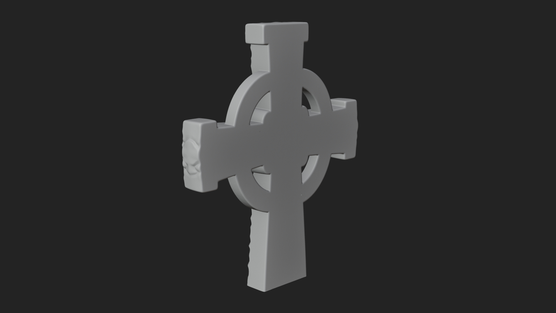 Carved Relief Wall Cross Design 200 3D Print Model 3D Model