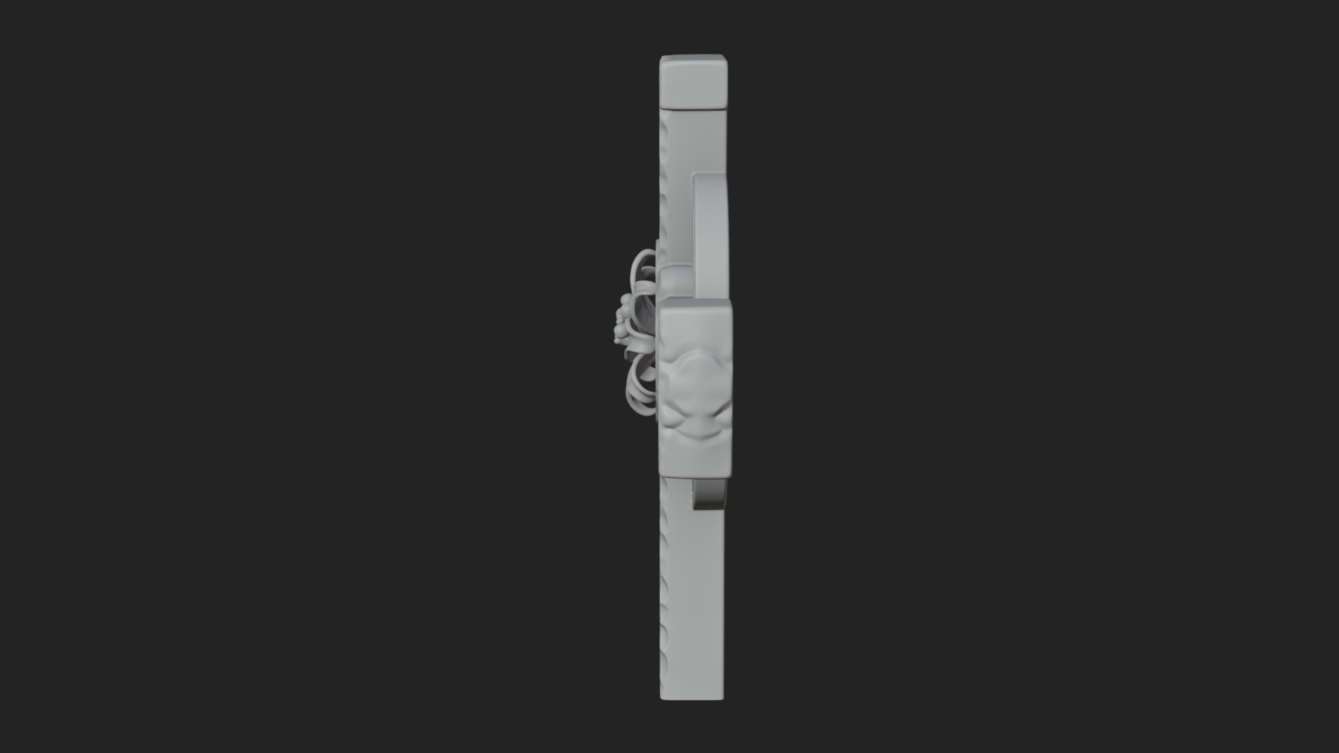 Carved Relief Wall Cross Design 200 3D Print Model 3D Model
