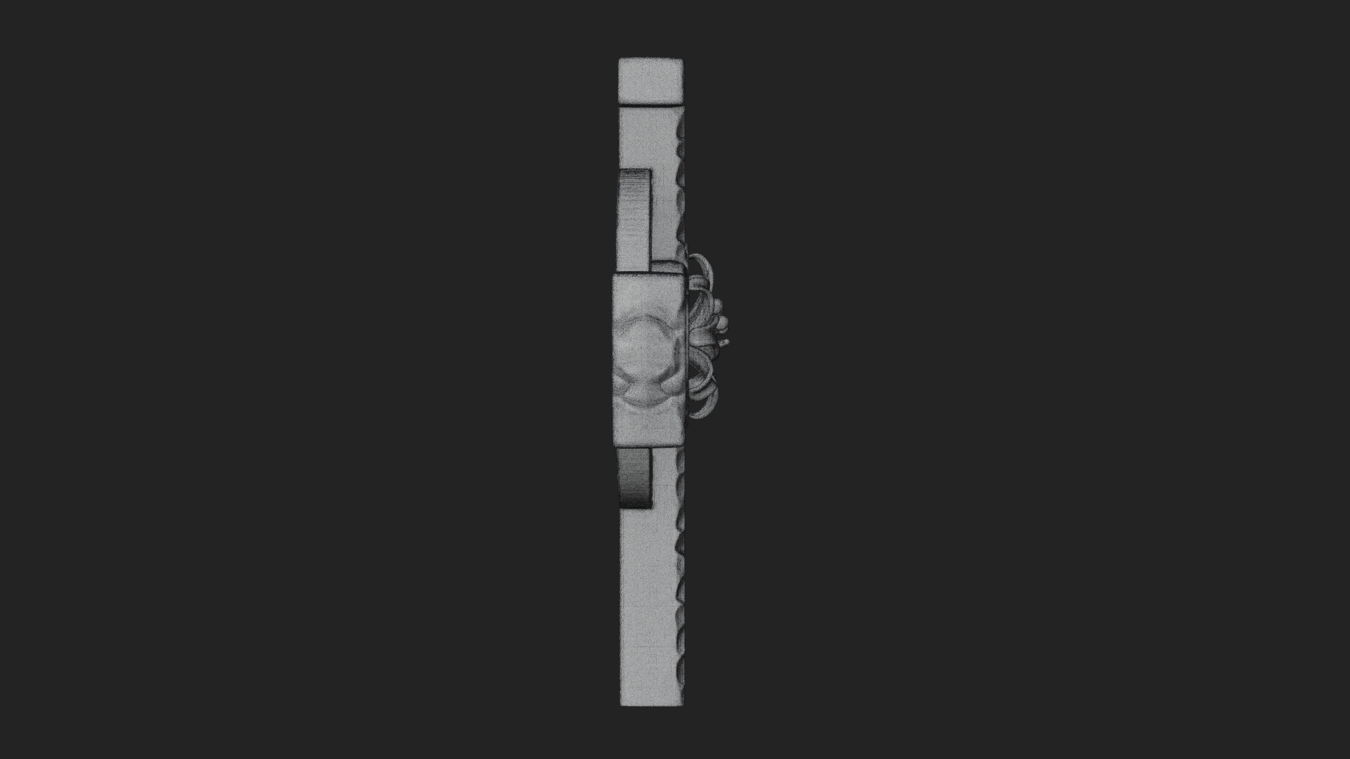 Carved Relief Wall Cross Design 200 3D Print Model 3D Model