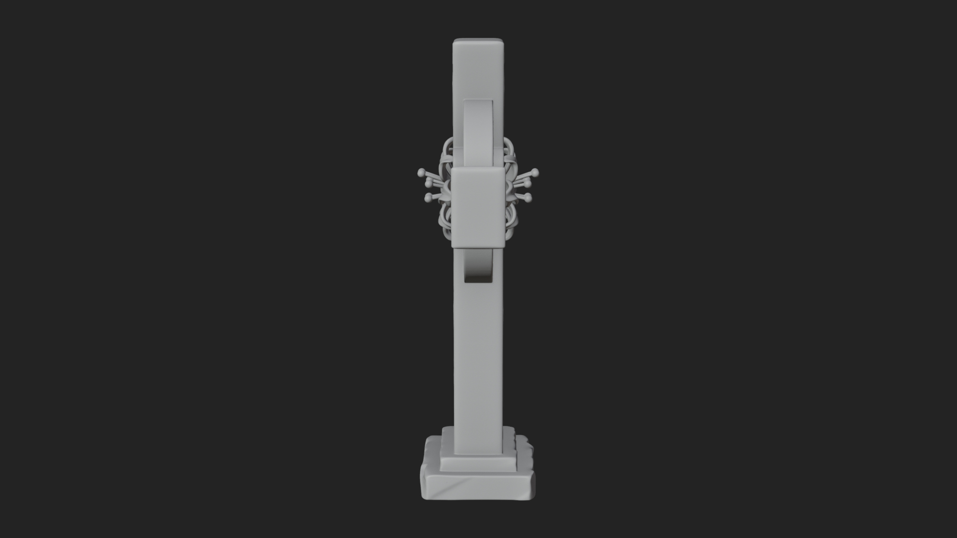 Carved Relief Wall Cross Design 203 3D Print Model 3D Model