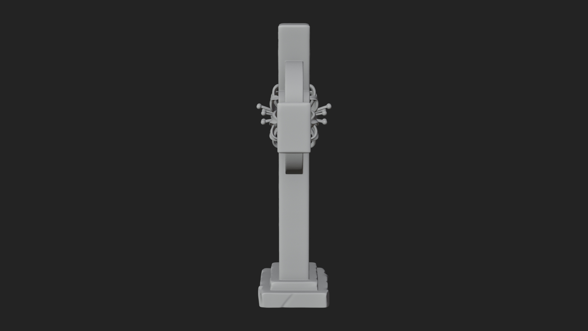 Carved Relief Wall Cross Design 203 3D Print Model 3D Model