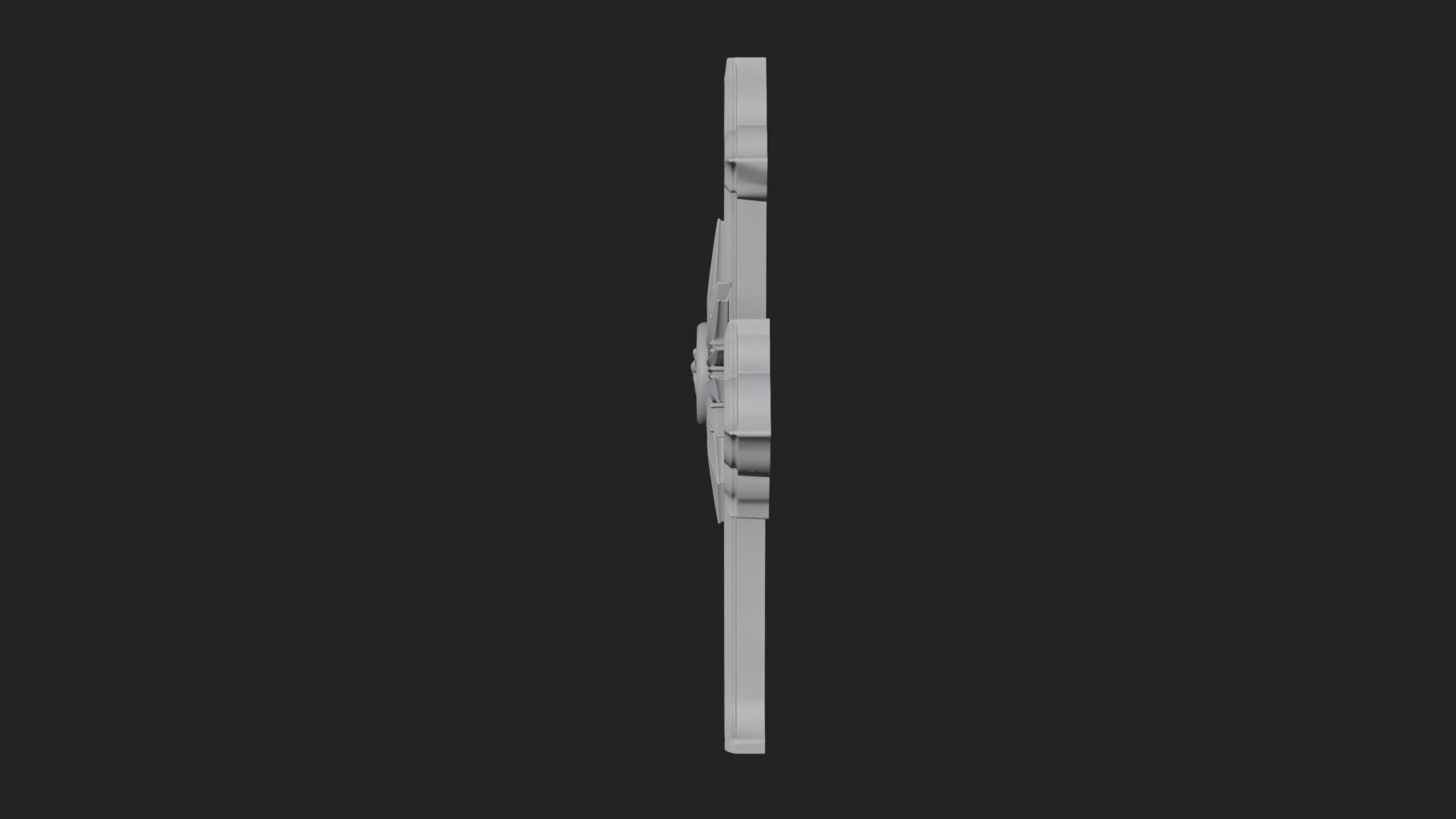Carved Relief Wall Cross Design 204 3D Print Model 3D Model